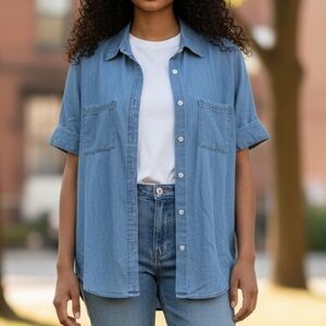Classic Blue Women's Jean shirt
